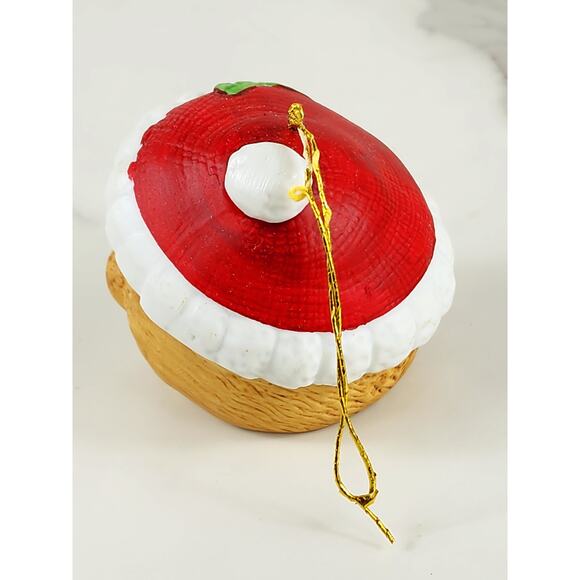 Jasco Christmas Bell Chimer Tree Ornament 2 1/2" Little Something 70s Santa Hat - Picture 5 of 14